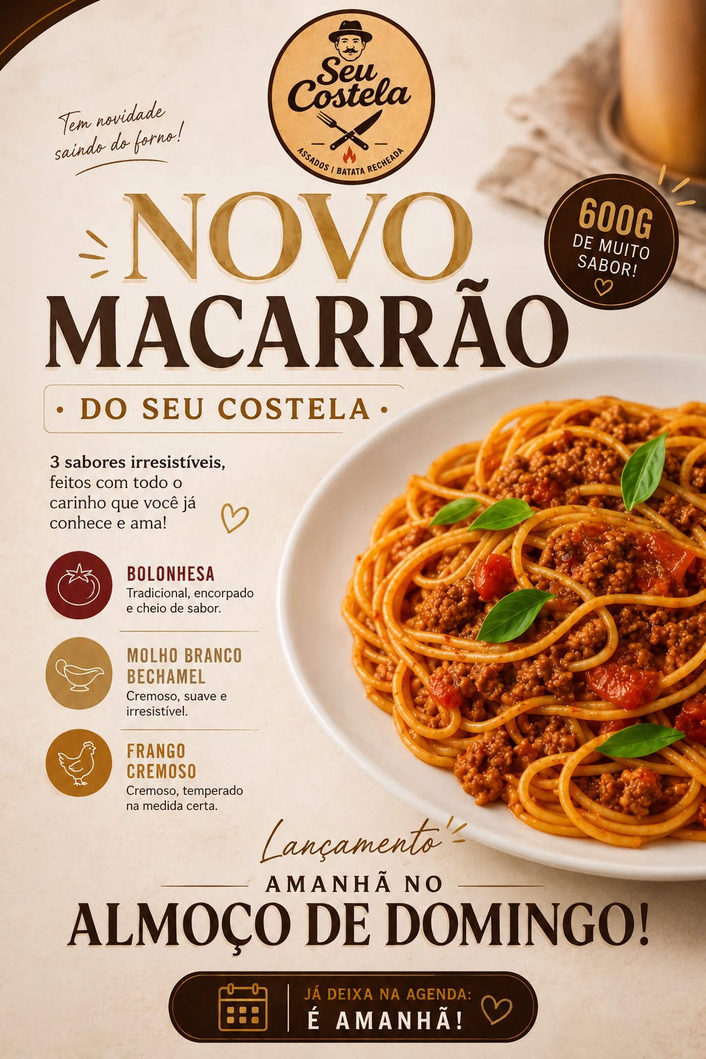 MACARRÃO ESPECIAL BOLONHESA 600G