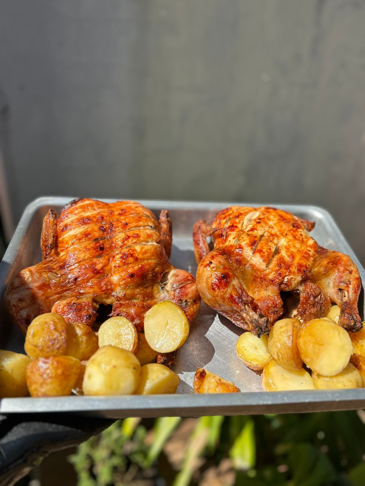 Frango Assado + Farofa + Batata